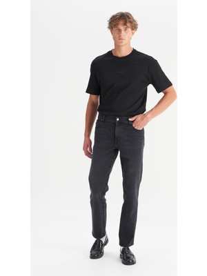 Wrangler Normal Bel Straight Siyah Erkek Denim Pantolon MW12100012TI Siyah Denim Pantolon