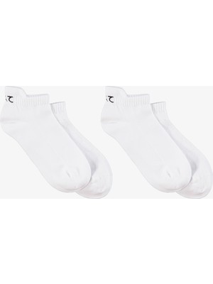 UNITED4 Patik Destekli 2li Unisex Beyaz Çorap.BYZ