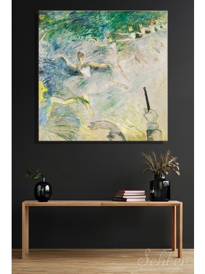 Şehber Kare Kanvas Tablo Ev Kafe Ofis Post-Empresyonist Henri De Toulouse-Lautrec Bale Dansçıları 2409