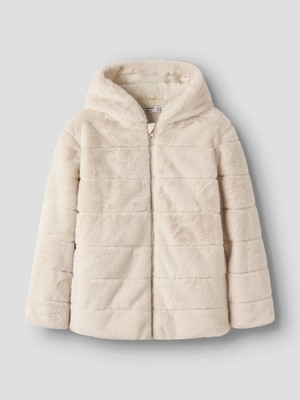 Name It Nkfmıla Jacket W Hood Pb Grı Kız Çocuk Mont