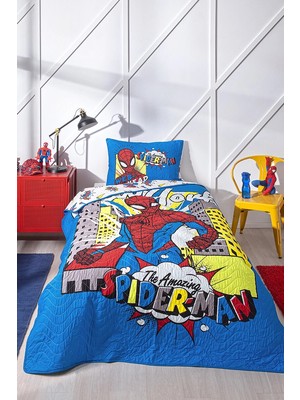 Özdilek Spiderman New York Tek Kişilik Lisanslı Çocuk Yatak Örtüsü Takımı