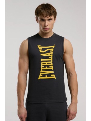 Everlast Erkek Atlet Düz Desenli %100 Pamuklu Nefes Alabilir Günlük Kullanım için Rahat Kesim