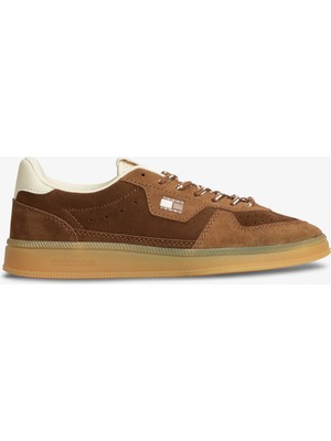 Tommy Hilfiger The Greenwich Edge Suede Kadın Haki Spor Ayakkabı.gws