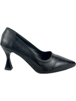 Matzeliger MZG1173 Siyah Kadın Kalem Topuklu Stiletto