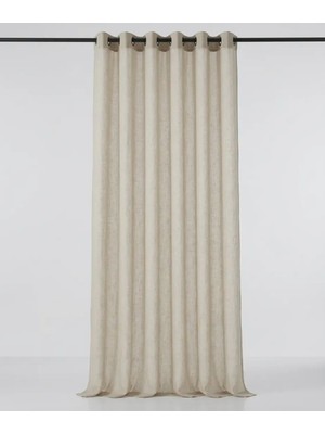 Leo Boutique Curtain Keten Rustik Perdesi Grommet Kuş Gözü Keten Tül Perde