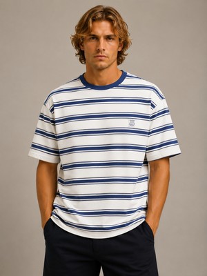 We&Me Oversize Boxy Fit Erkek T-Shirt – Kalın Pamuklu, Green Future Baskılı, Sokak Stili Premium Tişört