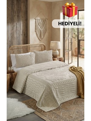 Layvera Welsoft Çeyizlik Yatak Örtüsü Seti 220X240 | Çift Kişilik+2 Adet Yastık Kılıfı+Yumuşak Doku+Peluş Yumuşak