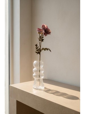Acar Mor Gelincik Tek Dal Yapay Çiçek 75CM