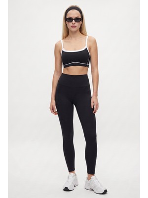 Ritnice Kadın Danica Nano Fit Yüksek Bel Siyah Tayt