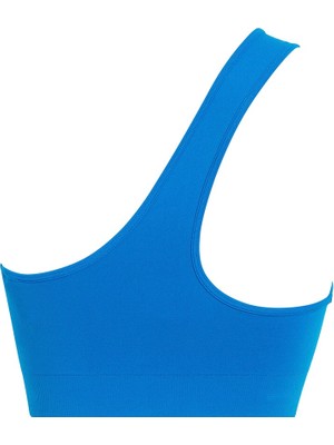 Calvin Klein Kadın / Kız Mavi Calvin Klein One Shoulder Bralet Mavi Kadın Bikini Üstü