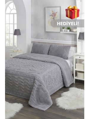 Layvera Welsoft Çeyizlik Yatak Örtüsü Seti 220X240 | Çift Kişilik+2 Adet Yastık Kılıfı+Yumuşak Doku+Peluş Yumuşak
