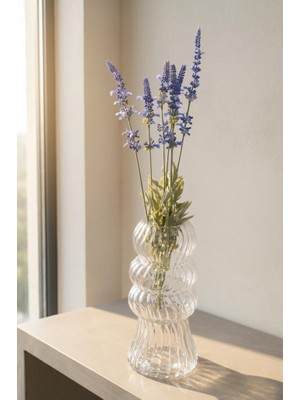 Acar Mor Lavanta Tek Dal Yapay Çiçek 52CM