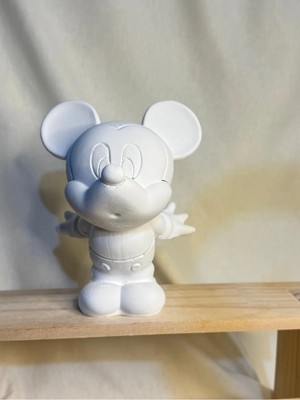 ColorBuddie Boyanabilir Mickey Figür – 14 cm Güçlendirilmiş Beton Boyama Heykeli