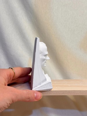ColorBuddie Atatürk Büstü 9 cm – Seramik Dekoratif Heykel Biblo, Masaüstü Anlamlı Obje