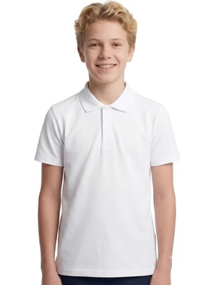 Modanino Erkek Çocuk %100 Pamuk ve Okul Tarz  T-Shirt 4-16 Yaş 12726AT