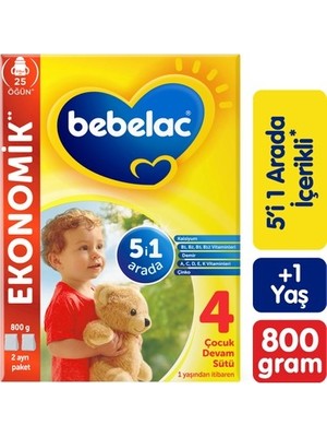 TeknoKapsül Bebelac 4 Çocuk Devam Sütü 1 Yaş+ 800