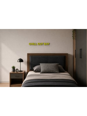 Boyutron Chıll Out Bay Modern 3D Baskı Dekoratif Duvar Yazısı Tablo - Yellow - 5 cm Yükseklik