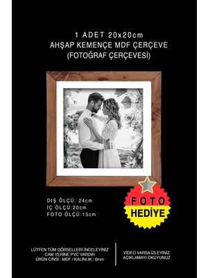 Empressco 20X20 Kare Çerçeve, Şık ve Zarif Fotoğraf Çerçevesi