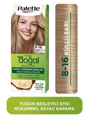 TeknoKapsül Palette Saç Boyası & Doğal Renkler Colors 8/16 Küllü Sarı