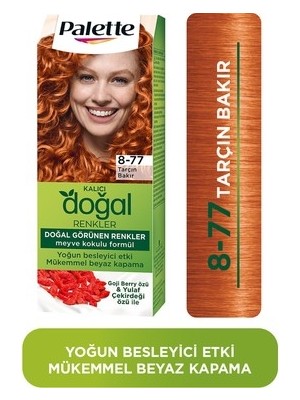 TeknoKapsül Palette Kalıcı Doğal Renkler 8-77 Tarçın Bakır Goji Berry Özü Saç