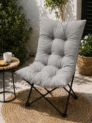 Yuvina 50X90 cm Sandalye Minderi – Sırt ve Oturma Minderi, 8 Punto Dikişli, Kalın Dolgulu, Iç ve Dış Mekan Kullanımı