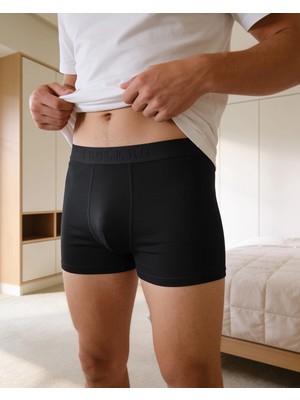 Bolero Erkek Bambu Boxer Siyah