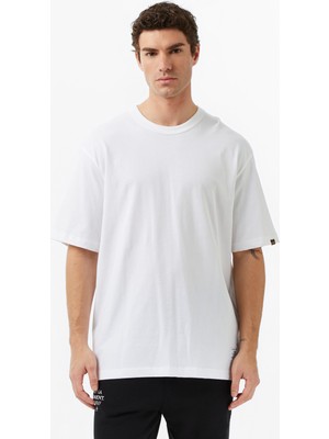 Alpha Industries Alpha Indsutries Patched Erkek Beyaz T-Shirt