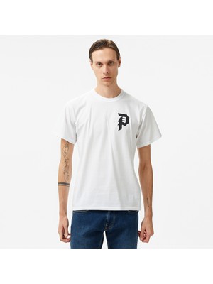 Primitive Courage Erkek Beyaz T-Shirt