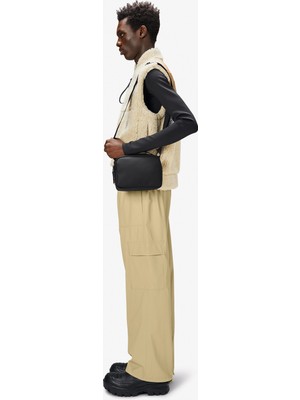Rains Box Unisex Siyah Omuz Çantası
