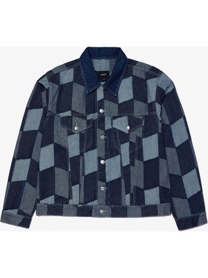 Huf Patchwork Denim Erkek Lacivert Ceket