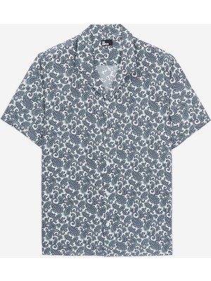 The Kooples Erkek Mavi Desenli Gömlek