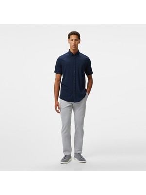 Nautica Erkek Gri Slim Fit Chino Pantolon