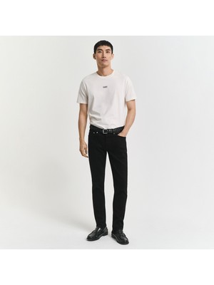 Gant Erkek Siyah Slim Fit Stay Black Jean