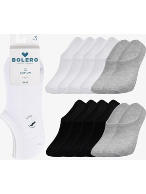 Bolero Erkek Görünmez Pamuk Çorap 12'li Mix