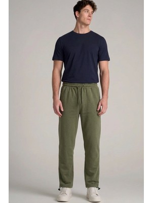 Comstar Erkek Relax Fit Beli Lastikli Jogger Haki Eşofman Altı