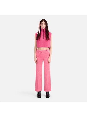 The Kooples Kadın Straıght Fıt Pembe Pantolon
