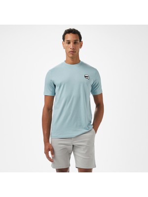 Karl Lagerfeld Erkek Mavi T-Shirt