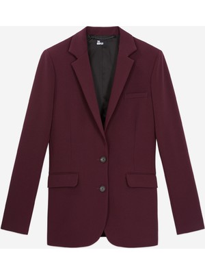 The Kooples Kadın Bordo Blazer Ceket