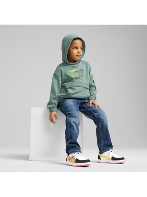 Puma Hot Wheels Graphic Çocuk Siyah Sweatshirt
