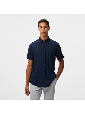 Nautica Erkek Lacivert Classic Fit Gömlek