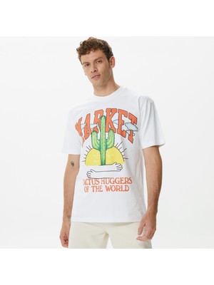 Market Cactus Lovers Erkek Beyaz T-Shirt