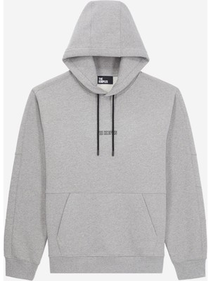 The Kooples Logo Erkek Gri Hoodie
