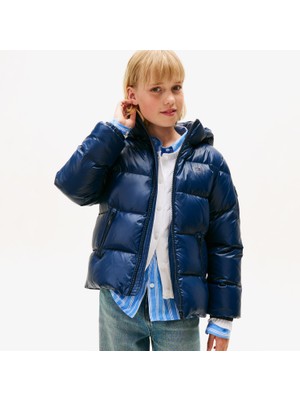 Tommy Hilfiger Essential Down Çocuk Puffer Lacivert Mont