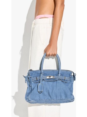 Parfois Kadın Çapraz Askılı Tote Denim Çanta