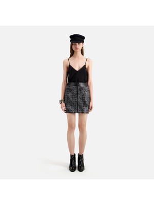The Kooples Kadın Ekose Siyah Etek