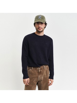 Gant Erkek Lacivert Regular Fit Uzun Kollu Triko