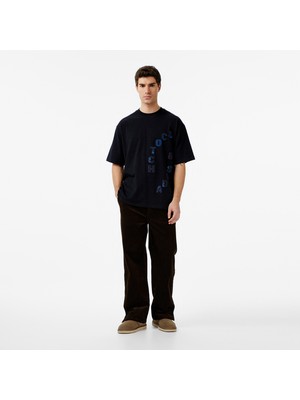Scotch & Soda Scotch&soda Jacquard Cotton-Blend Corduroy Relaxed Fit Erkek Kahverengi Pantolon
