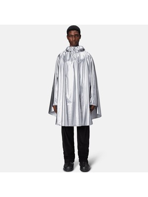 Rains Cape W3 Unisex Gri Yağmurluk