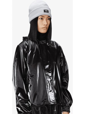 Rains Ribbed Fleece Beanie T1 Unisex Gri Bere