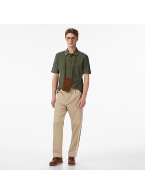 Scotch & Soda Scotch&soda Tape-Trimmed Twill Jersey Pleated Erkek Bej Pantolon